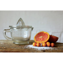 Load image into Gallery viewer, S/2 6-1/2"L x 5"W 16 oz. Pressed Glass Juicer