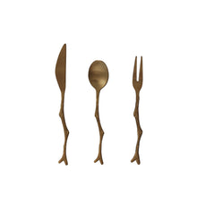 Load image into Gallery viewer, S/3 5-1/4"L Appetizer Utensils w Twig Shaped Handles