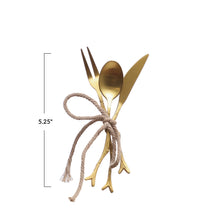 Load image into Gallery viewer, S/3 5-1/4"L Appetizer Utensils w Twig Shaped Handles