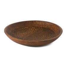 Load image into Gallery viewer, Hammered Bowl, Mango Wood w/Walnut Finish