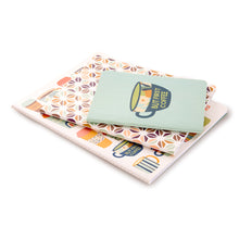 Load image into Gallery viewer, But First Coffee Stitched Notebook Set
