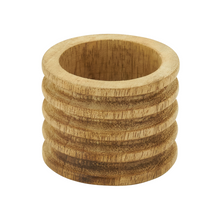 Load image into Gallery viewer, Wood Ribbed Napkin Ring - Natural

