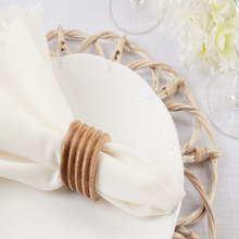 Load image into Gallery viewer, Wood Ribbed Napkin Ring - Natural
