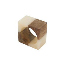 Load image into Gallery viewer, Wood and Resin Napkin Ring - Ivory
