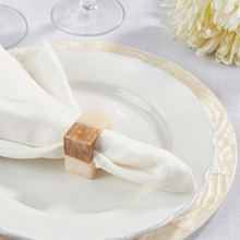 Load image into Gallery viewer, Wood and Resin Napkin Ring - Ivory
