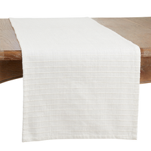 Load image into Gallery viewer, Shimer Stripe Runner - Ivory - 16"x72"
