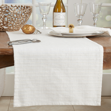 Load image into Gallery viewer, Shimer Stripe Runner - Ivory - 16"x72"
