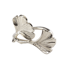 Load image into Gallery viewer, Gingko Napkin Ring - Silver

