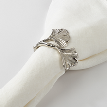 Load image into Gallery viewer, Gingko Napkin Ring - Silver
