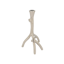 Load image into Gallery viewer, Twig Candle Holder - Silver - 10"
