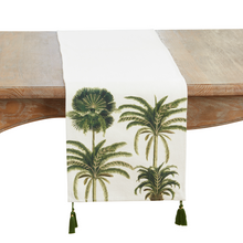Load image into Gallery viewer, Palm Tree Runner - Green - 13"x72"
