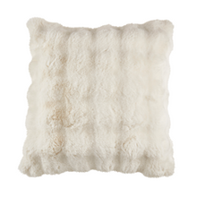 Load image into Gallery viewer, Bubble Faux Fur Pillow - Down Filled - Ivory - 20"
