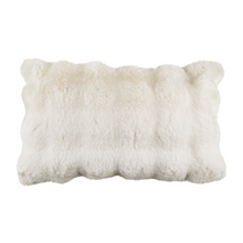 Load image into Gallery viewer, Bubble Faux Fur Pillow - Down Filled - Ivory - 12"x20"
