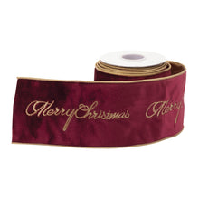 Load image into Gallery viewer, Wired Polyester Ribbon - 4” x 5 yds
