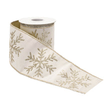 Load image into Gallery viewer, Wired Polyester Ribbon - 4” x 5 yds

