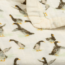 Load image into Gallery viewer, Duck Big Lovey Three-Layer Muslin Blanket
