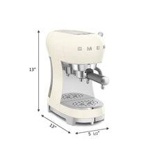 Load image into Gallery viewer, SMEG New 50's Retro Style Aesthetic Espresso Coffee Machine - Cream
