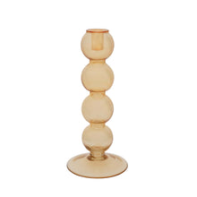 Load image into Gallery viewer, Candle Holder Glass Almond Buff

