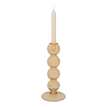 Load image into Gallery viewer, Candle Holder Glass Almond Buff
