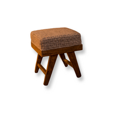 Load image into Gallery viewer, Woven Jute Cushion and Wood Stool
