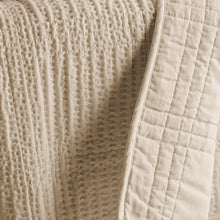 Load image into Gallery viewer, Cloud Waffle Taupe Full/Queen Quilt Set
