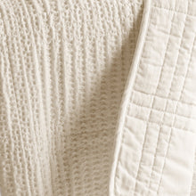 Load image into Gallery viewer, Cloud Waffle Undyed Cream Full/Queen Quilt Set
