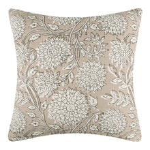 Load image into Gallery viewer, Adare Taupe Quilted Square Pillow - 18x18

