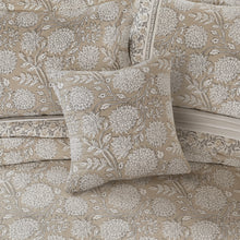 Load image into Gallery viewer, Adare Taupe Quilted Square Pillow - 18x18
