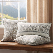 Load image into Gallery viewer, Adare Taupe Quilted Square Pillow - 18x18
