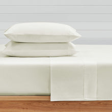 Load image into Gallery viewer, Sateen Queen Sheet Set - Cream
