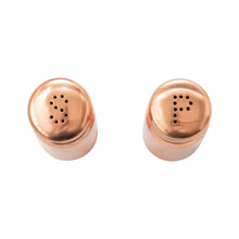 Load image into Gallery viewer, S/2 3-1/2"H Steel Salt&amp;Pepper Shakers, Copper Plated
