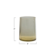 Load image into Gallery viewer, 3" Rnd x 4"H Glass Drinking Glass, Chartreuse
