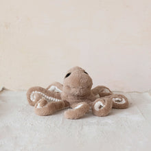 Load image into Gallery viewer, 18" Round x 8"H Polyester Octopus, Brown &amp; Cream Color
