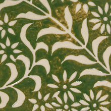 Load image into Gallery viewer, 16-1/4"L x 12-3/4"W Stoneware Platter w Botanicals, Green

