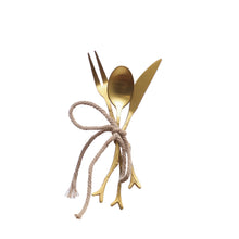 Load image into Gallery viewer, S/3 5-1/4"L Appetizer Utensils w Twig Shaped Handles
