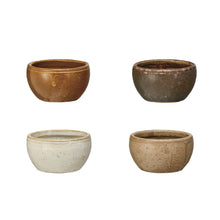Load image into Gallery viewer, 2-1/2" Rnd x 1-1/2"H Stoneware Pinch Pot, 4 Colors
