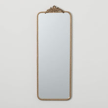 Load image into Gallery viewer, Elongated Gold Trimmed Ornate Mirror
