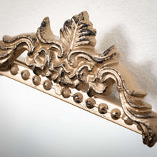 Load image into Gallery viewer, Elongated Gold Trimmed Ornate Mirror
