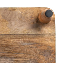 Load image into Gallery viewer, Farmhouse 14"L x 18"W x 3"H,  Footed Serving Board, Mango Wood

