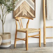 Load image into Gallery viewer, Teak Seagrass Dining Chair - Natural
