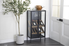 Load image into Gallery viewer, Black Metal 10 Bottle Wine Rack

