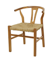 Load image into Gallery viewer, Teak Seagrass Dining Chair - Natural
