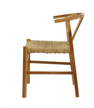 Load image into Gallery viewer, Teak Seagrass Dining Chair - Natural
