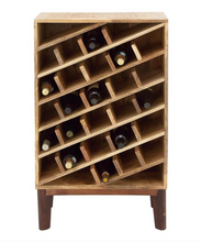 Load image into Gallery viewer, Mango Wood 30 Bottle Wine Rack
