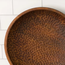 Load image into Gallery viewer, Hammered Bowl, Mango Wood w/Walnut Finish
