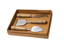 Load image into Gallery viewer, Mango Wood Cheese Knives (Set of 3)
