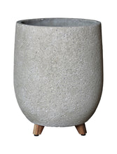 Load image into Gallery viewer, Cement Pots With Feet - Rock Grey (3 Sizes)
