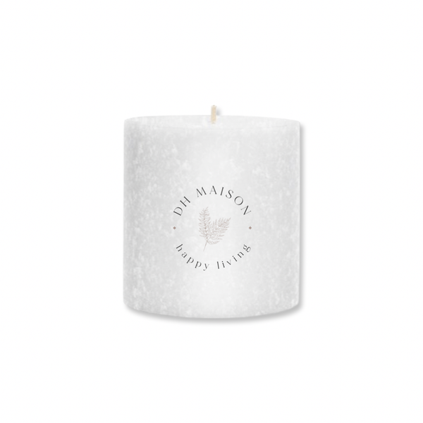 Timberline 3x3 IN White Candle (7088759603387)