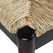 Load image into Gallery viewer, Seagrass Bench with Black Legs
